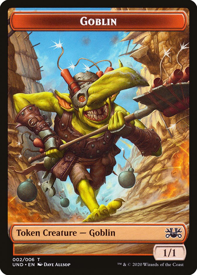Goblin // Giant Teddy Bear Double-sided Token [Unsanctioned]