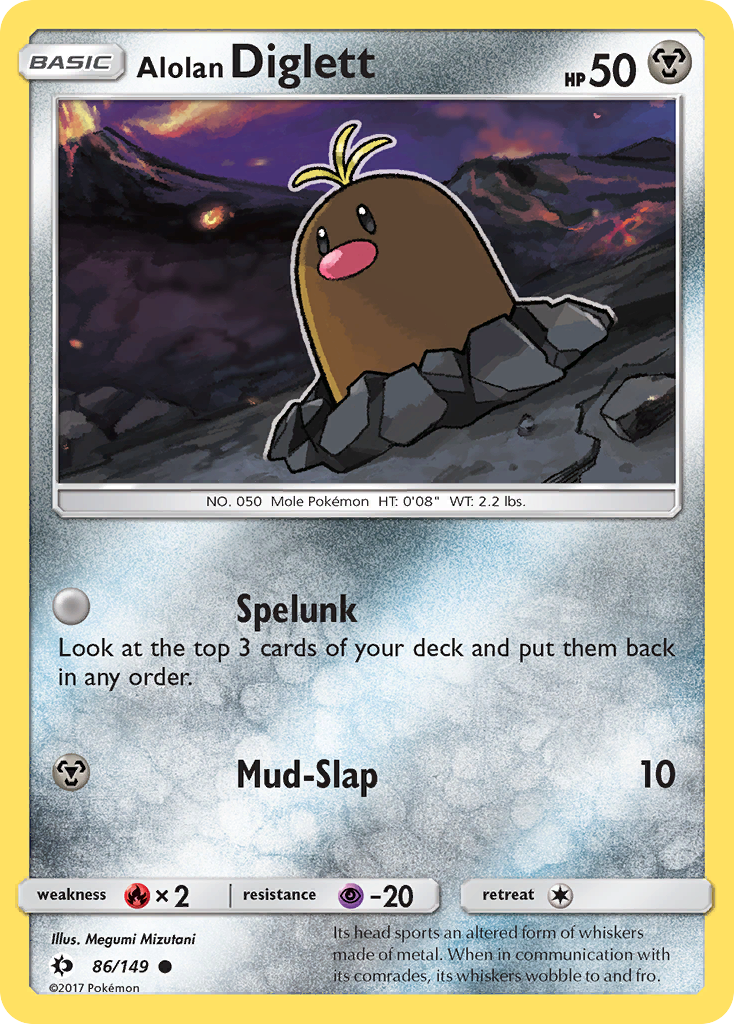 Alolan Diglett (86/149) [SM Base Set]