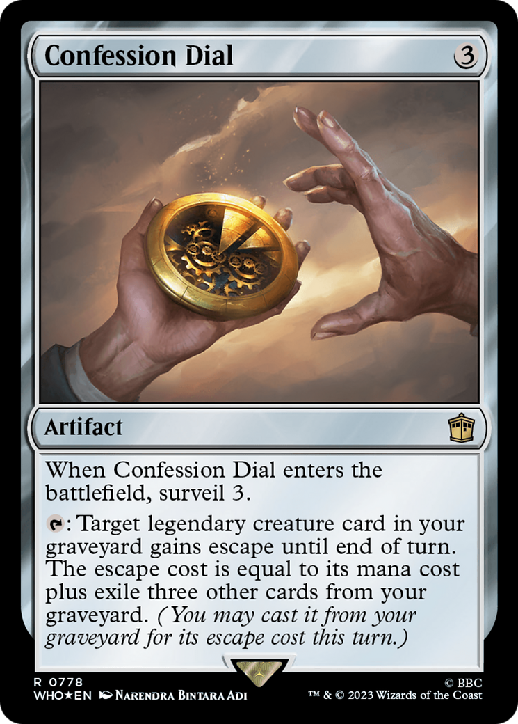 Confession Dial (Surge Foil) (778) [Universes Beyond: Doctor Who]