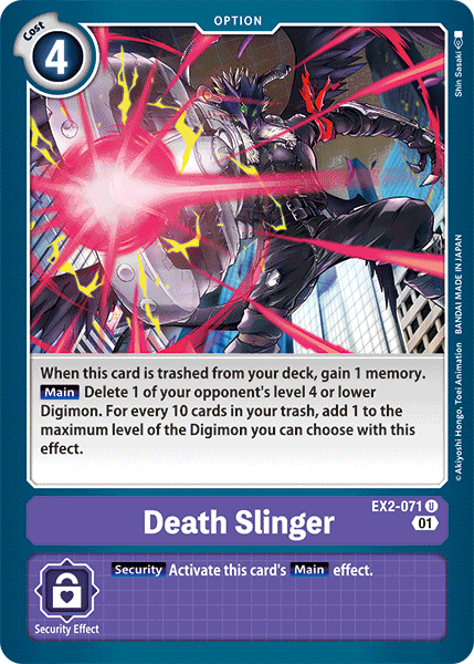 Death Slinger (EX2-071 U) [Digital Hazard]