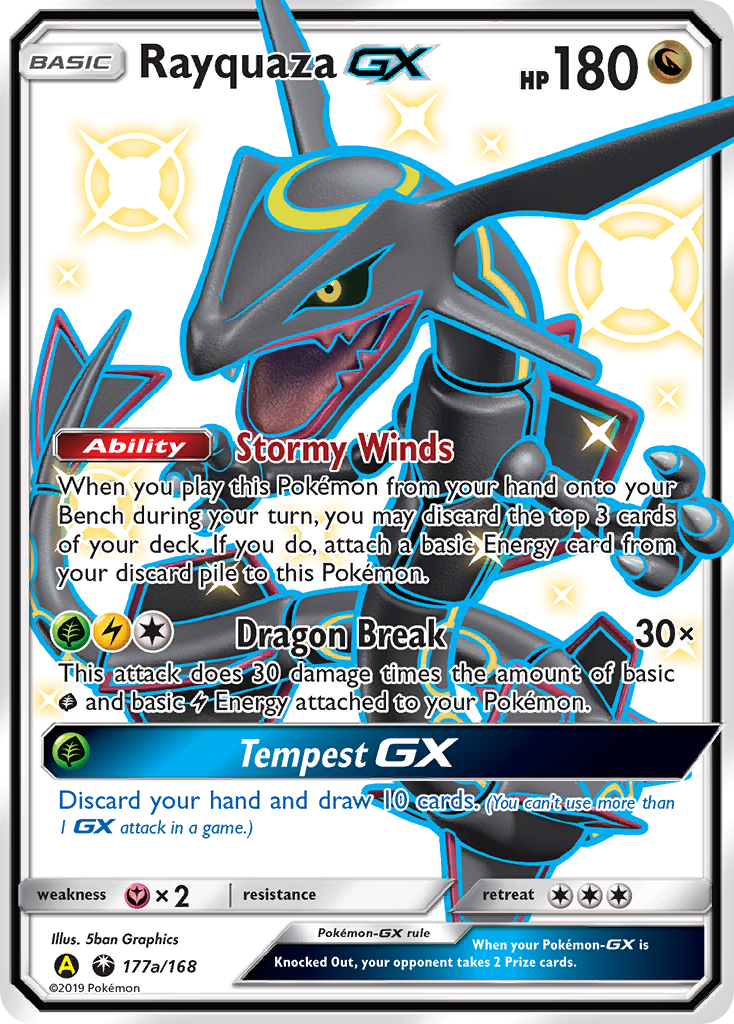 Rayquaza GX - 177a/168 (177a/168) [Alternate Art Promos]