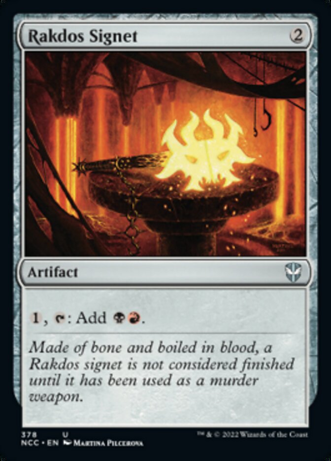 Rakdos Signet (378) [Commander: Streets of New Capenna]