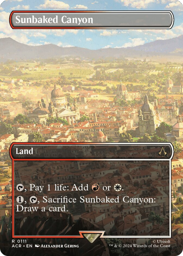 Sunbaked Canyon (Borderless) (111) [Universes Beyond: Assassin's Creed]