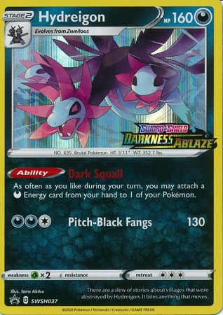 Hydreigon - SWSH037 (Prerelease) (SWSH037) [SWSH: Sword & Shield Promo Cards]