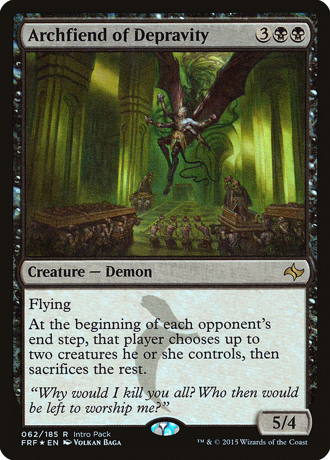 Archfiend of Depravity (62) [Unique and Miscellaneous Promos]
