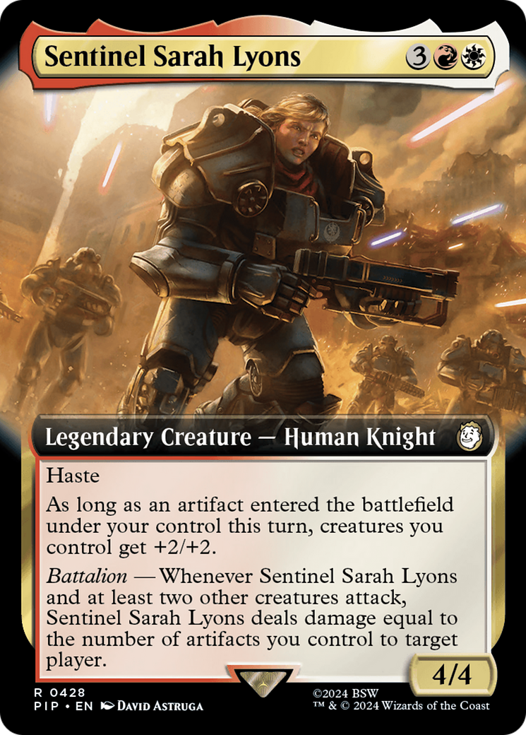 Sentinel Sarah Lyons (Extended Art) (428) [Universes Beyond: Fallout]