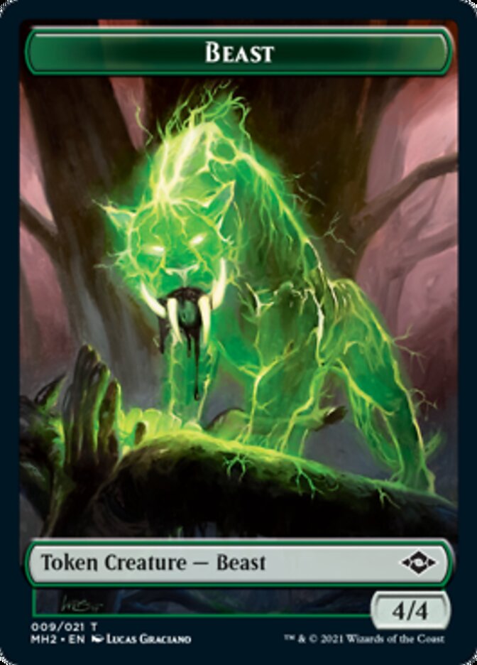 Food (017) // Beast Double-Sided Token (17 // 9) [Modern Horizons 2]