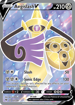 Aegislash V (Full Art) (177/185) [SWSH04: Vivid Voltage]