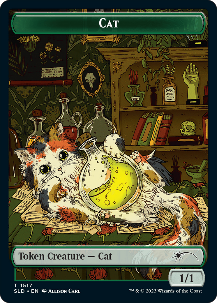 Dog // Cat Double-Sided Token (1516 // 1517) [Secret Lair Drop Series]