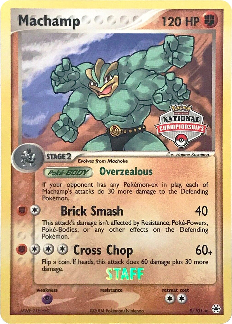 Machamp - 9/101 (National Championships) [Staff] (009/101) [League & Championship Cards]