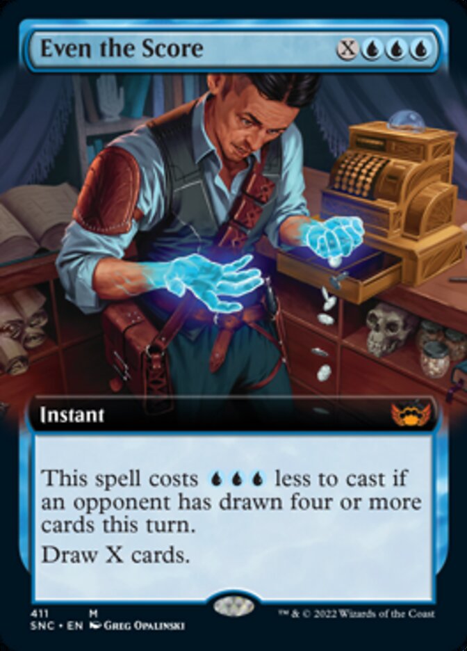 Even the Score (Extended Art) (411) [Streets of New Capenna]