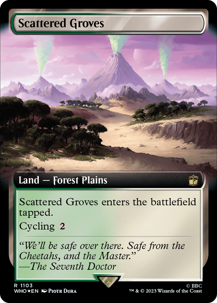 Scattered Groves (Extended Art) (Surge Foil) (1103) [Universes Beyond: Doctor Who]