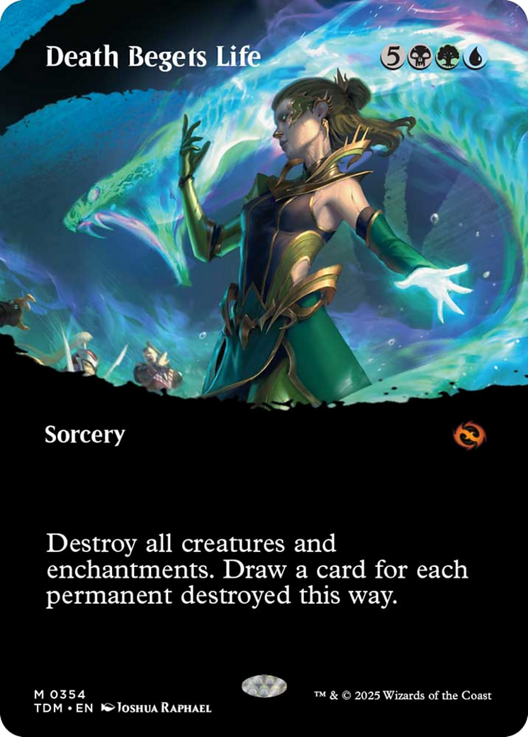 Death Begets Life (Borderless) (354) [Tarkir: Dragonstorm]