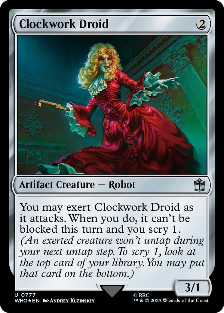 Clockwork Droid (Surge Foil) (777) [Universes Beyond: Doctor Who]