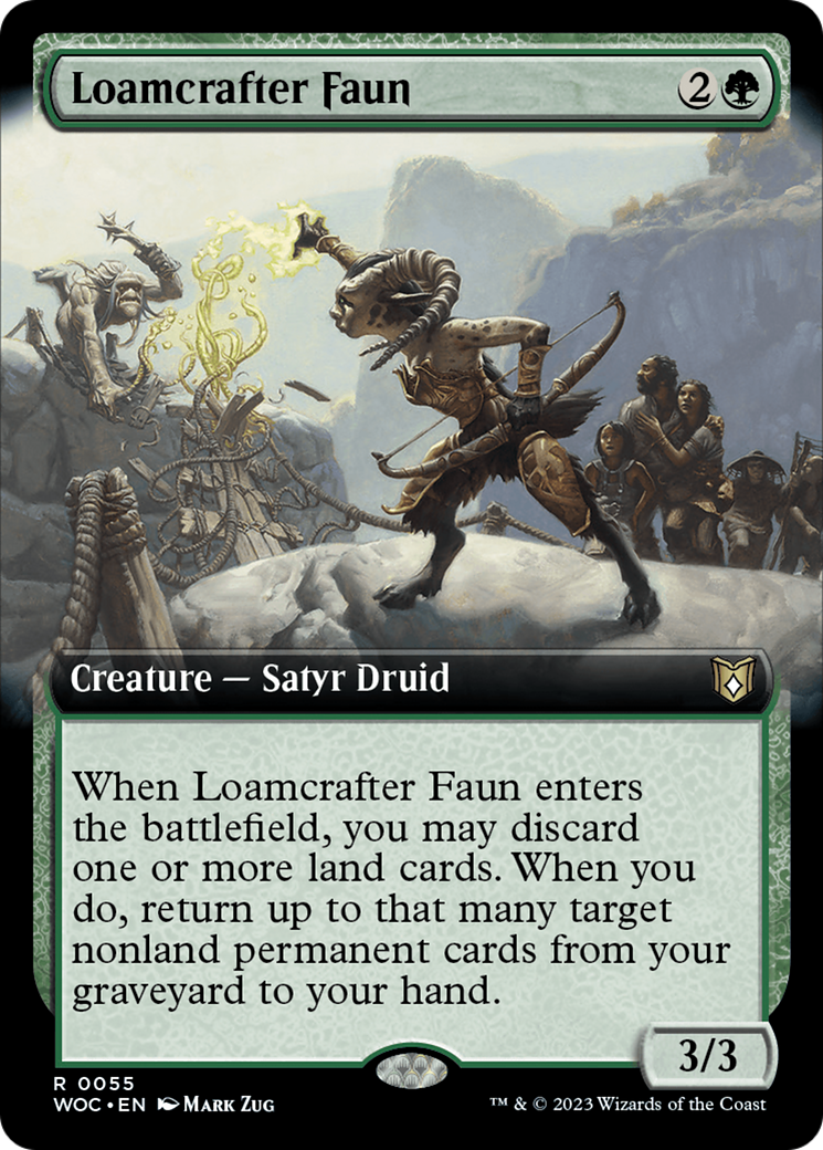 Loamcrafter Faun (Extended Art) (55) [Commander: Wilds of Eldraine]