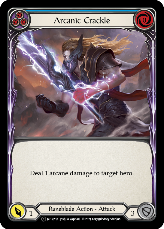 Arcanic Crackle (Blue) (MON237) [Monarch]