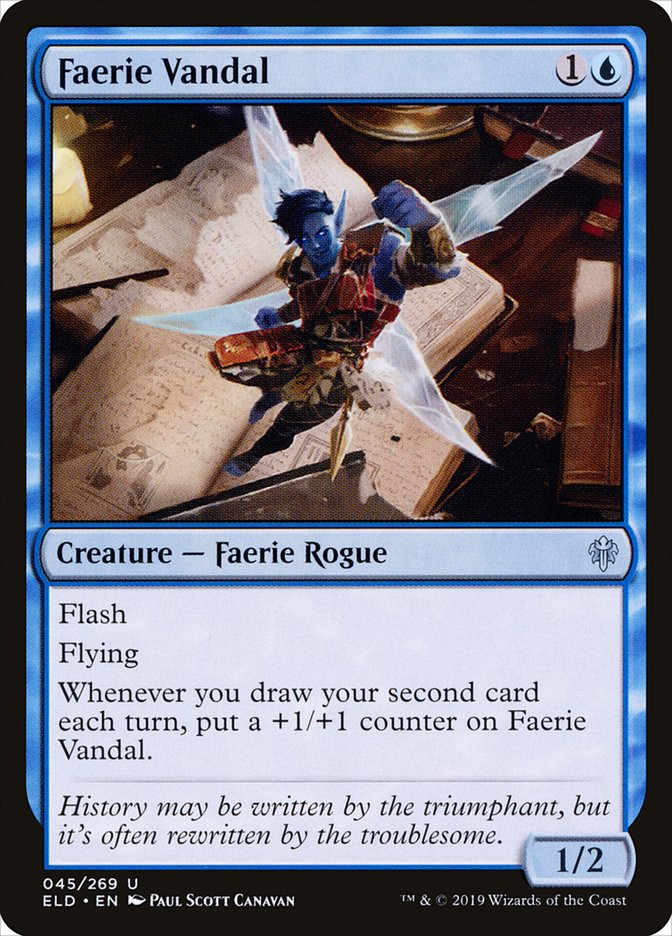 Faerie Vandal (45) [Throne of Eldraine]