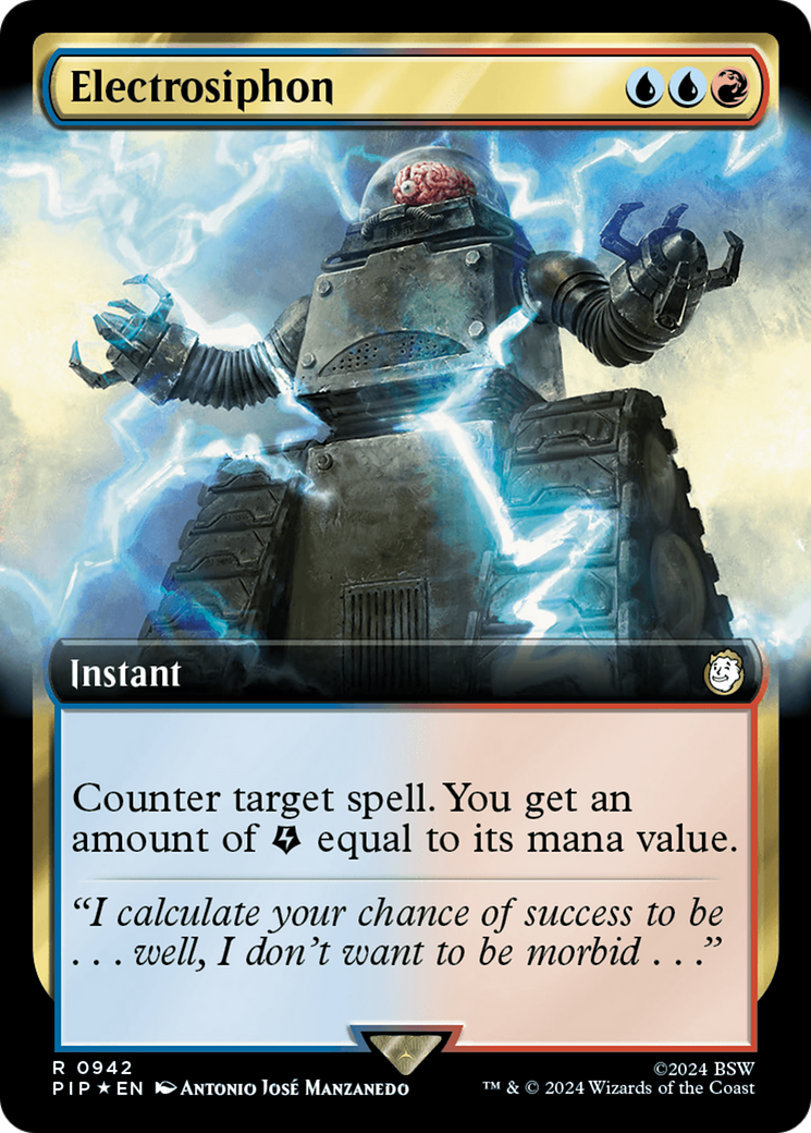 Electrosiphon (Extended Art) (Surge Foil) (942) [Universes Beyond: Fallout]