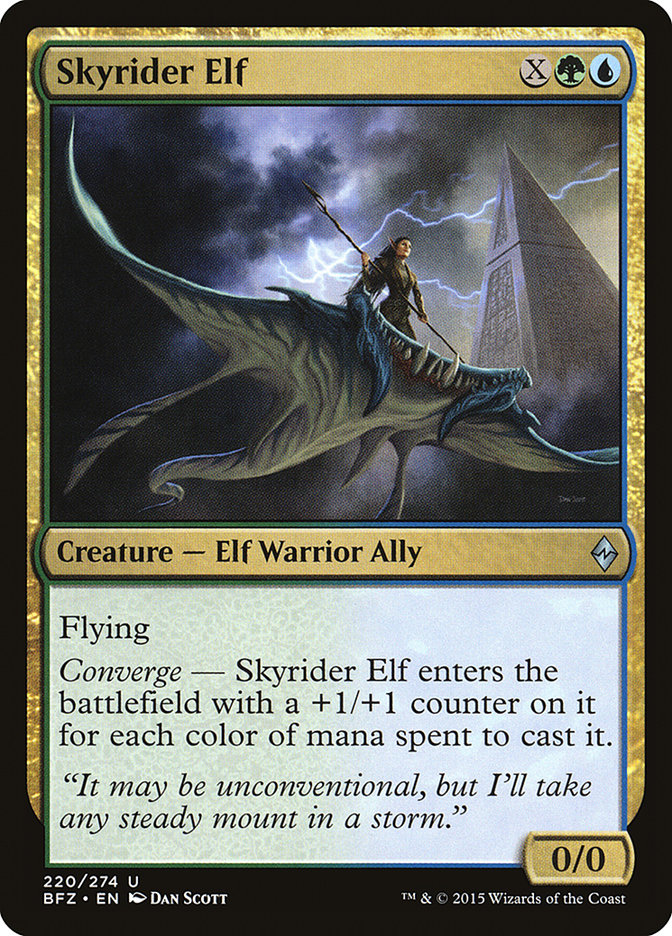 Skyrider Elf (220) [Battle for Zendikar]