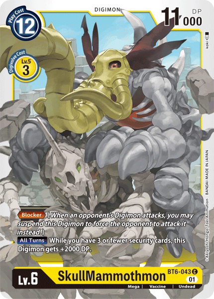SkullMammothmon (BT6-043 C) [Double Diamond]