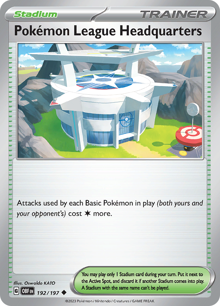 Pokemon League Headquarters (192/197) [SV03: Obsidian Flames]
