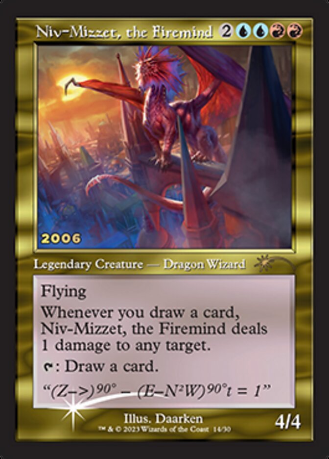 Niv-Mizzet, the Firemind (14) [30th Anniversary Promos]