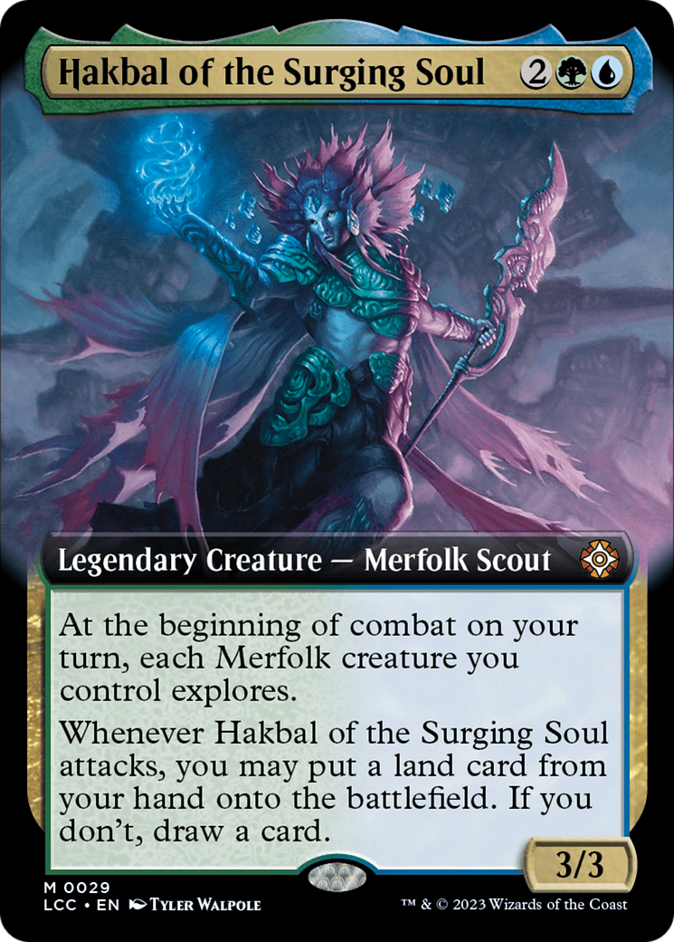 Hakbal of the Surging Soul (Extended Art) (29) [Commander: The Lost Caverns of Ixalan]