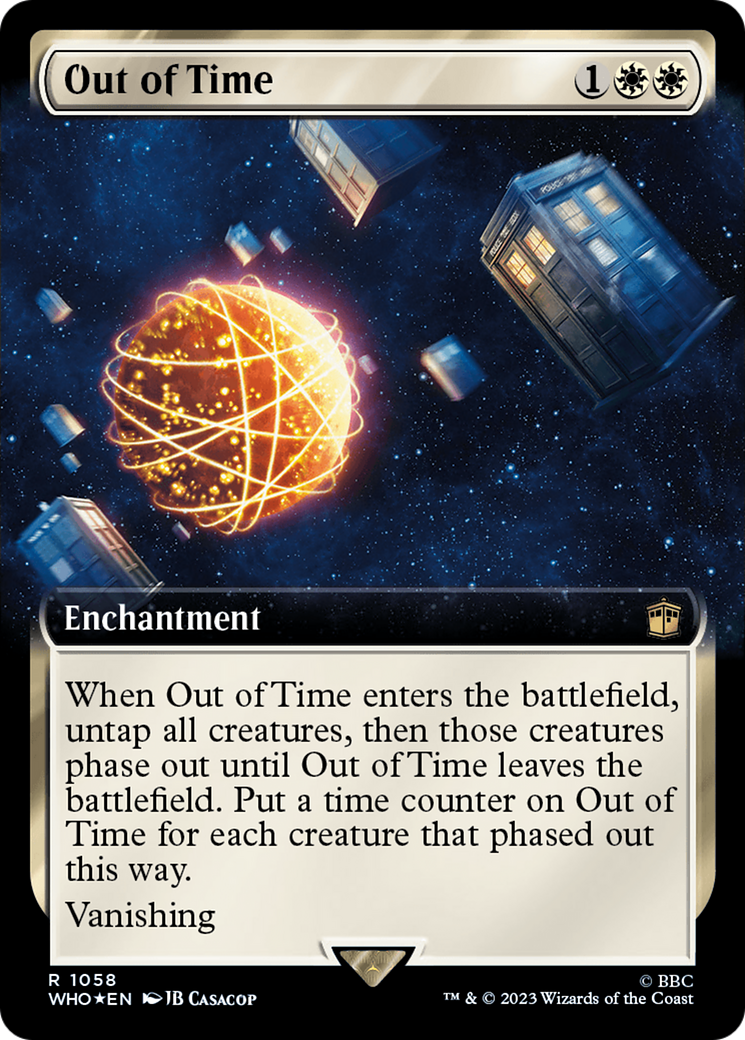 Out of Time (Extended Art) (Surge Foil) (1058) [Universes Beyond: Doctor Who]