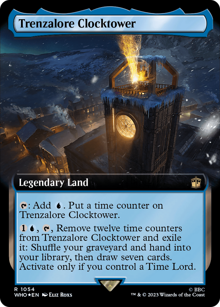 Trenzalore Clocktower (Extended Art) (Surge Foil) (1054) [Universes Beyond: Doctor Who]
