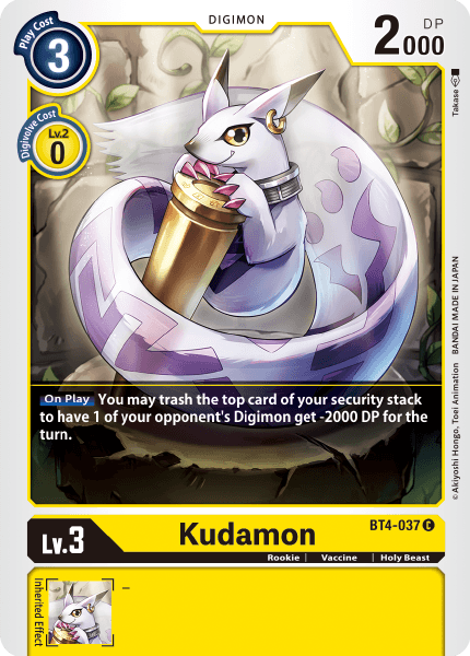 Kudamon (BT4-037 C) [Great Legend]