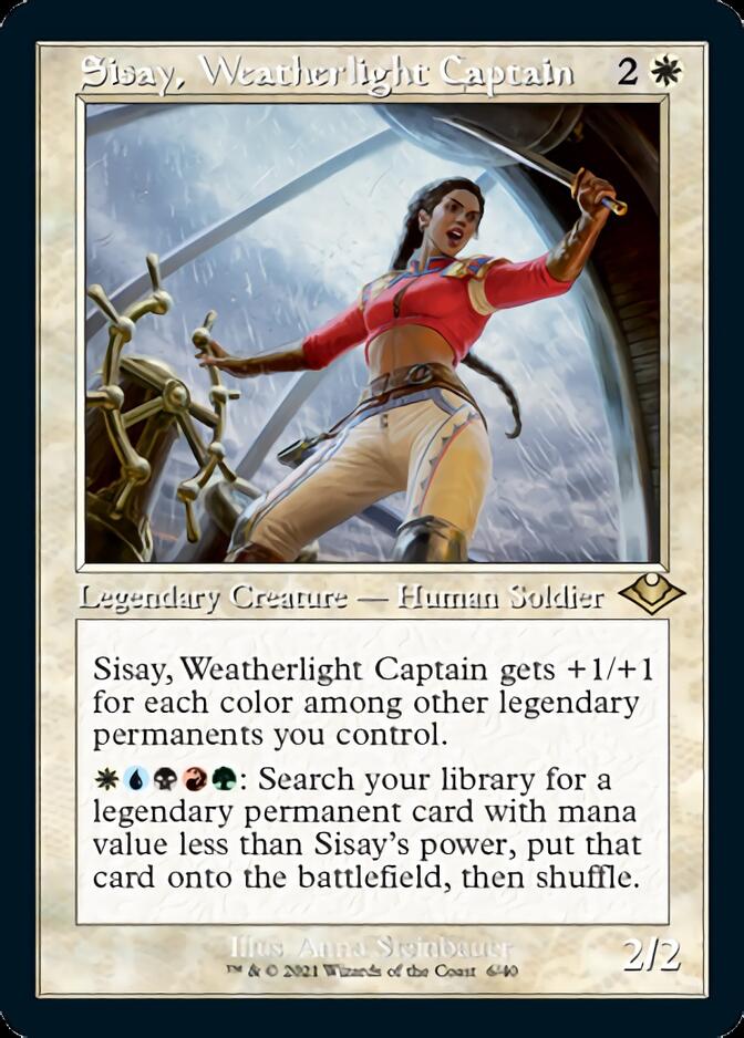 Sisay, Weatherlight Captain (Retro Frame) (Foil Etched) (6) [Modern Horizons]