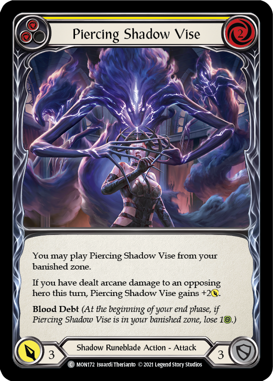 Piercing Shadow Vise (Yellow) (MON172) [Monarch]