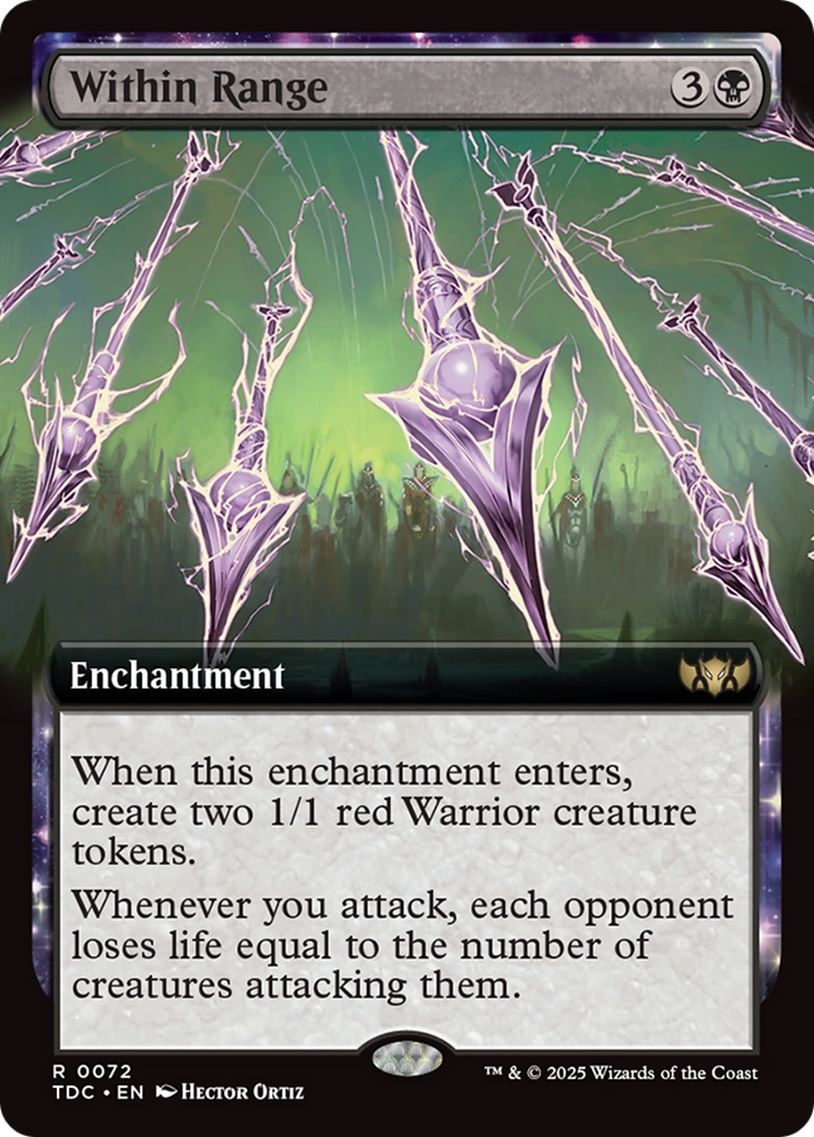 Within Range (Extended Art) (72) [Commander: Tarkir: Dragonstorm]