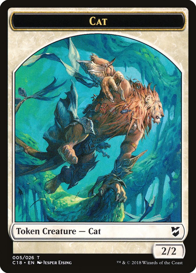 Angel // Cat Double-Sided Token (3 // 5) [Commander 2018]