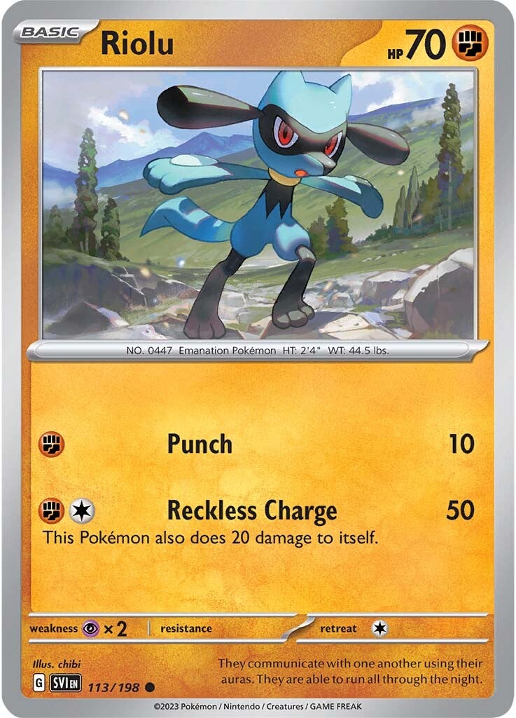 Riolu (113/198) [SV01: Scarlet & Violet Base Set]