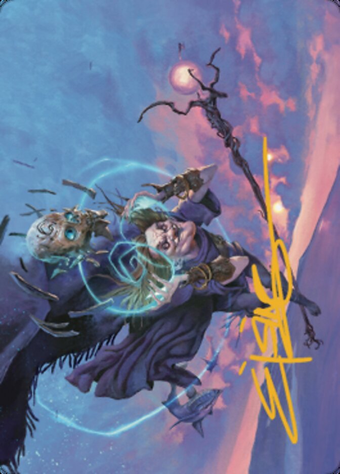 Zur, Eternal Schemer Art Card (56/81) (Gold-Stamped Signature) (56) [Art Series: Dominaria United]