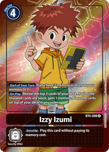 Izzy Izumi (Box Topper) (BT4-096 R) [Great Legend]