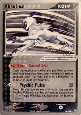 Absol ex - 2007 (Tom Roos) (92/108) [World Championship Decks]
