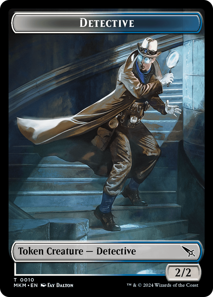Detective // Bat Double-Sided Token (10 // 4) [Murders at Karlov Manor]