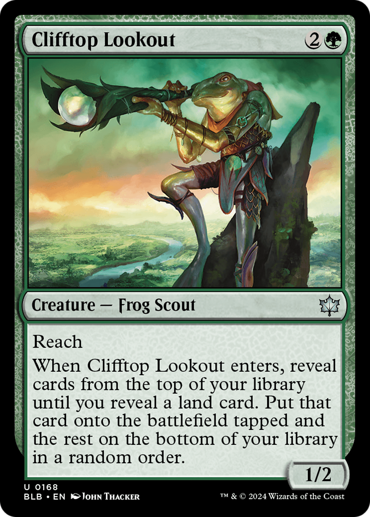 Clifftop Lookout (168) [Bloomburrow]
