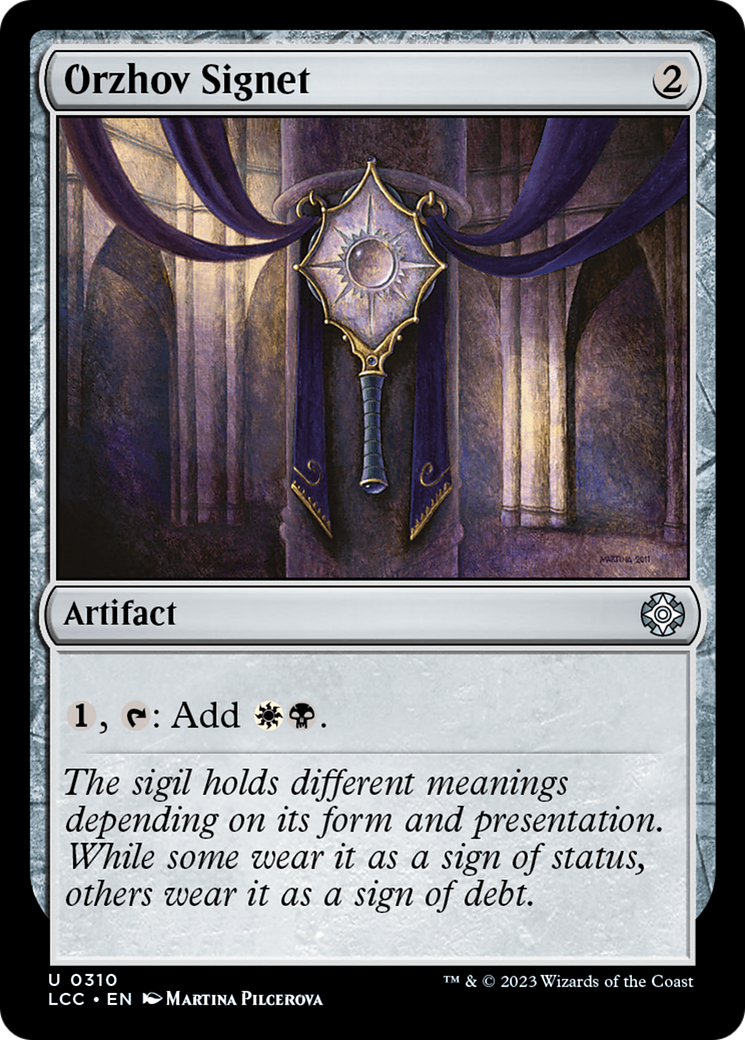 Orzhov Signet (310) [Commander: The Lost Caverns of Ixalan]