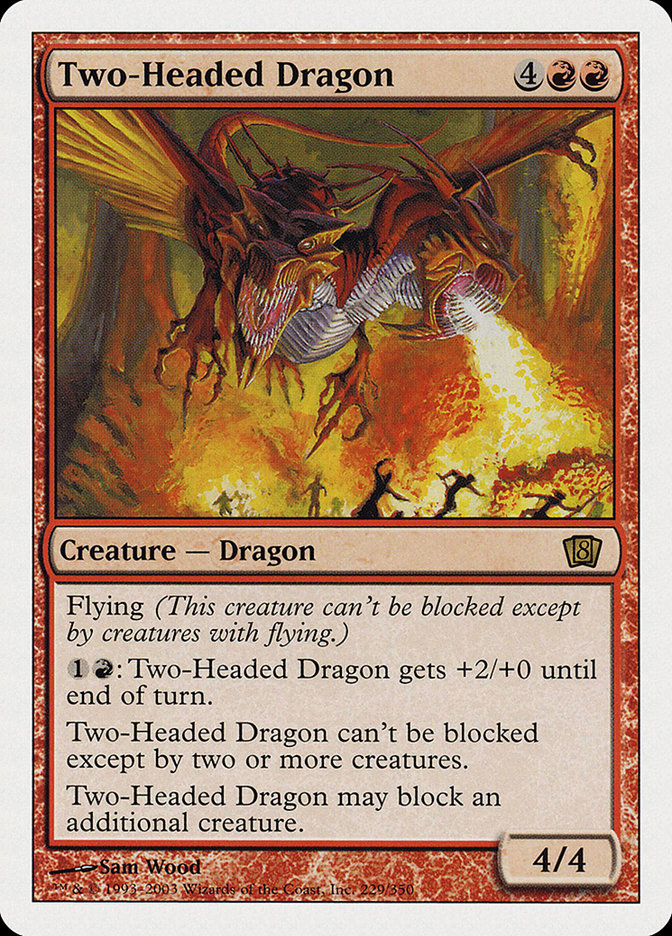 Two-Headed Dragon (8th Edition) (229) [Oversize Cards]