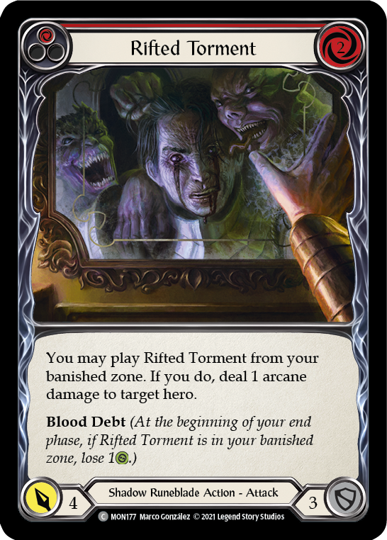 Rifted Torment (Red) (MON177) [Monarch]