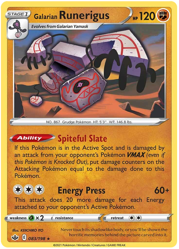Galarian Runerigus (083/198) [SWSH06: Chilling Reign]