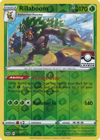 Rillaboom - 014/202 (Pokemon League) (014/202) [League & Championship Cards]