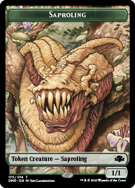 Goblin // Saproling Double-Sided Token (7 // 11) [Dominaria Remastered]