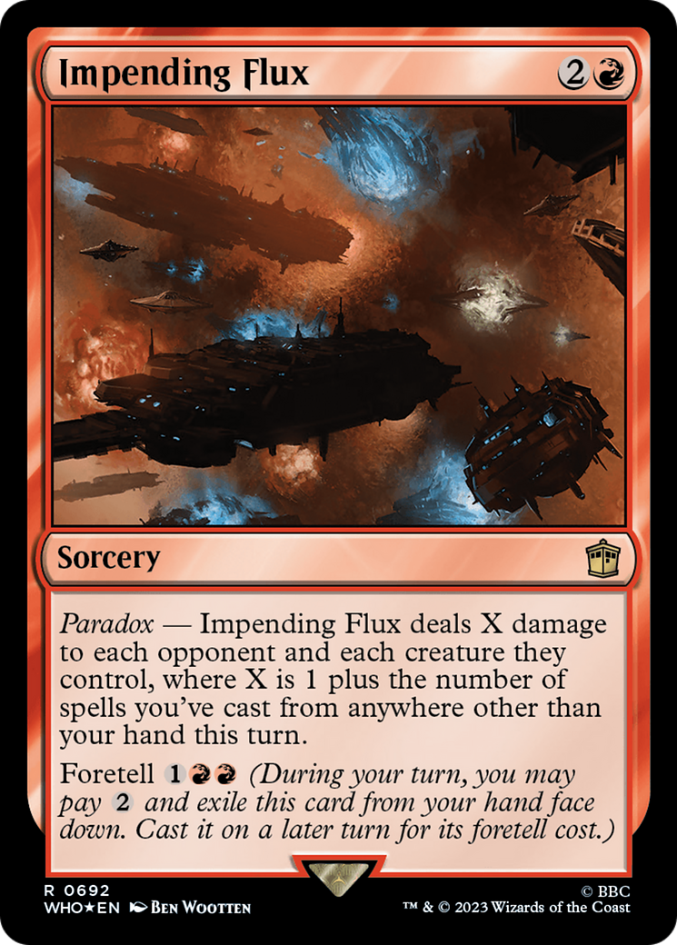 Impending Flux (Surge Foil) (692) [Universes Beyond: Doctor Who]