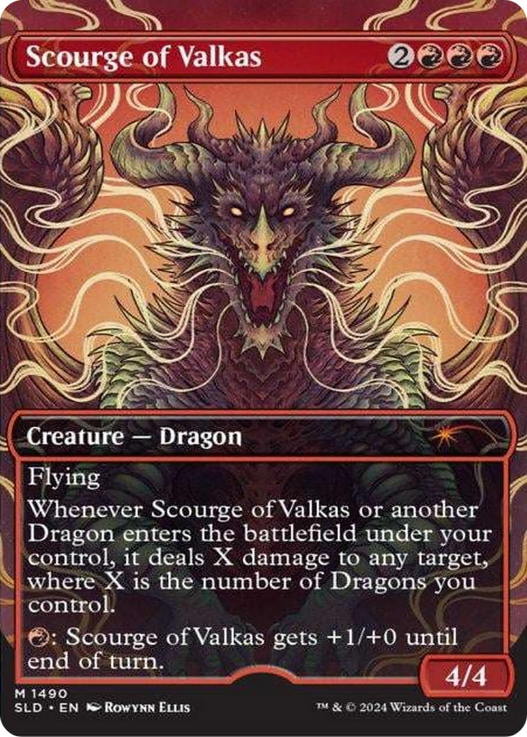 Scourge of Valkas (Rainbow Foil) (1490) [Secret Lair Drop Series]