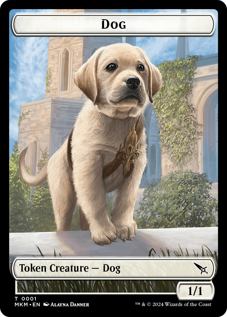 Thopter (0020) // Dog Double-Sided Token (20 // 1) [Murders at Karlov Manor]