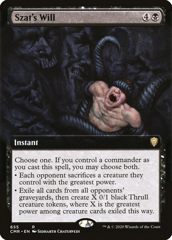 Szat's Will (Extended Art) (655) [Commander Legends]